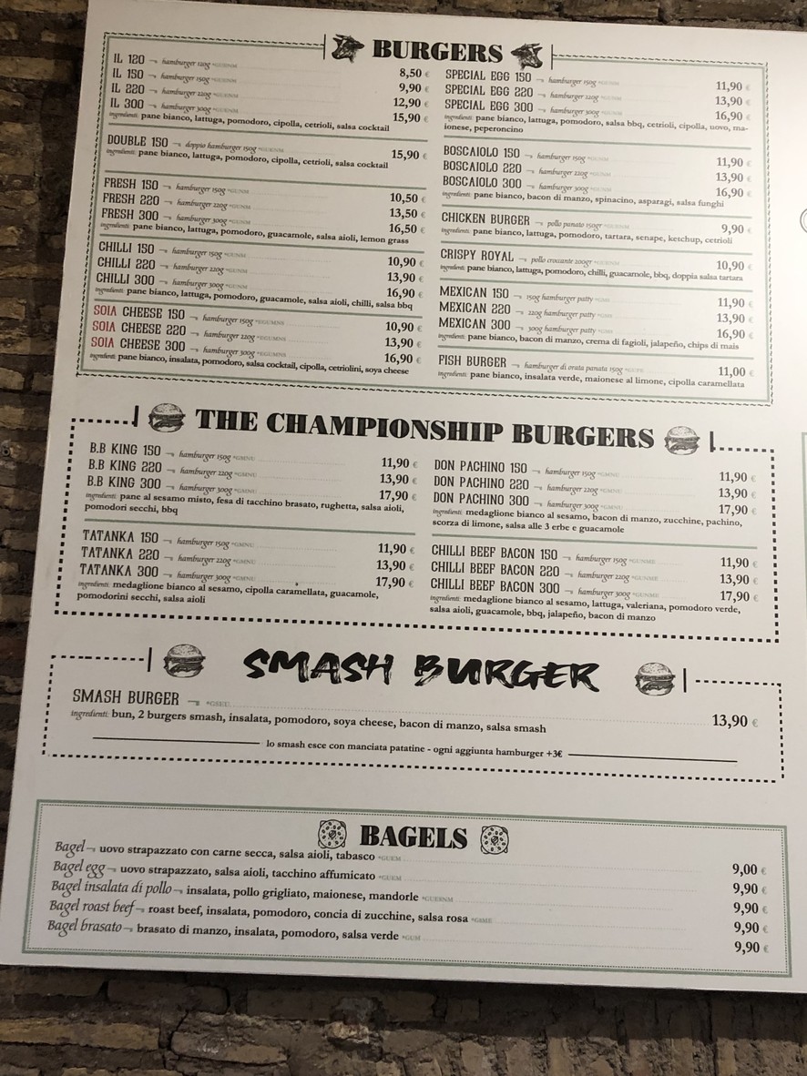 Fonzie The Burger's House | Santa Maria del Pianto menu 2
