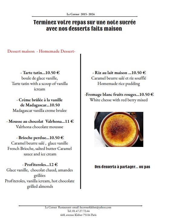 Le Corner menu 3