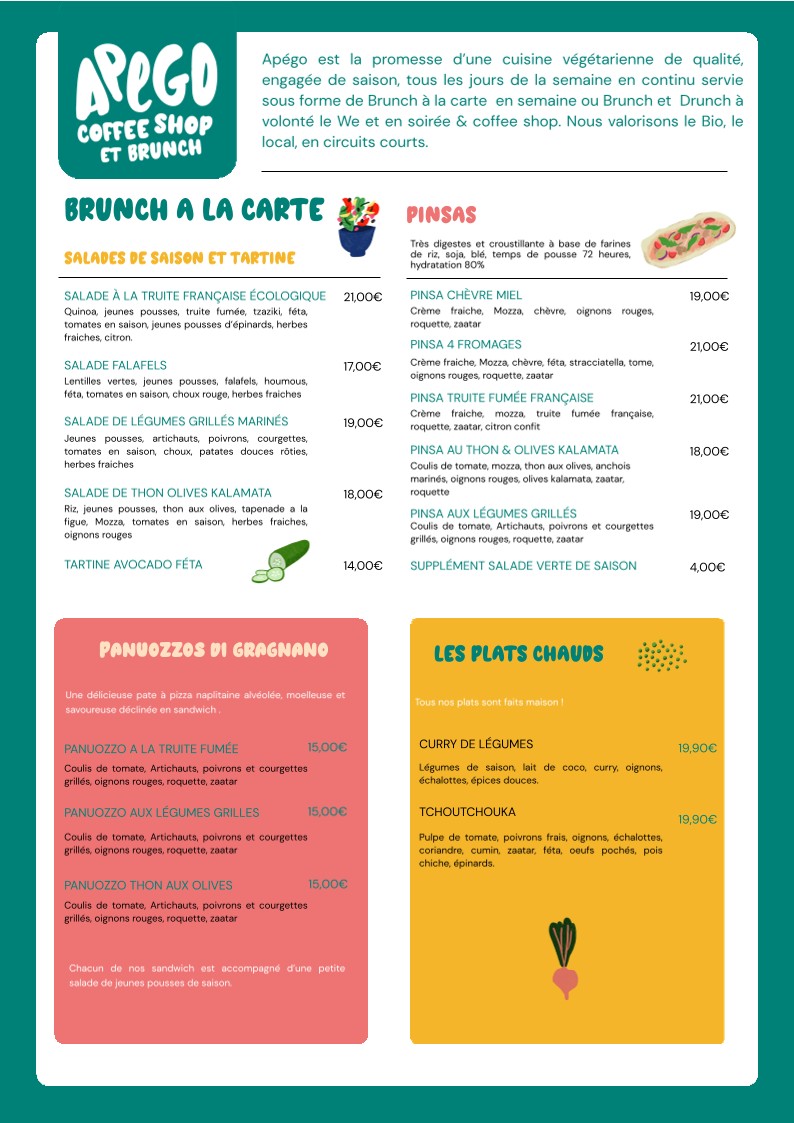 Apégo menu 1