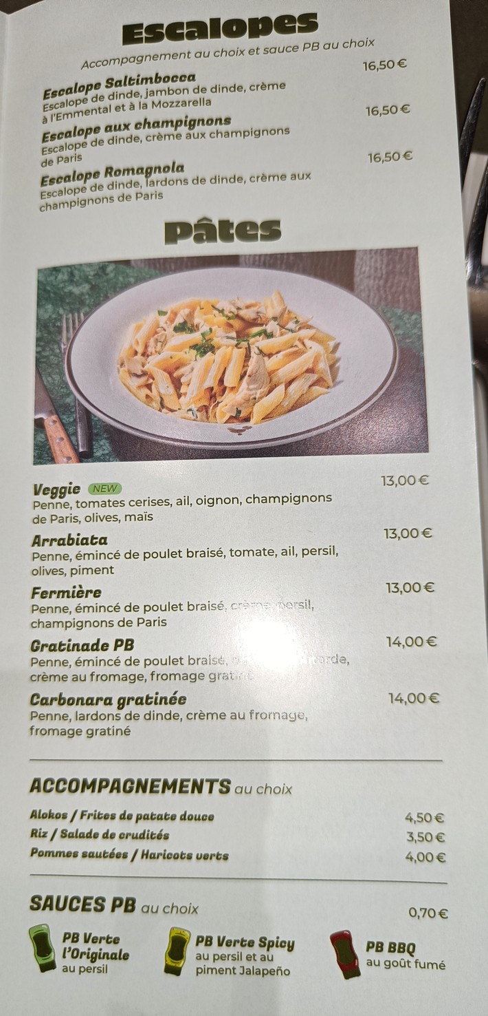 PB Poulet Braisé Paris 20 menu 3