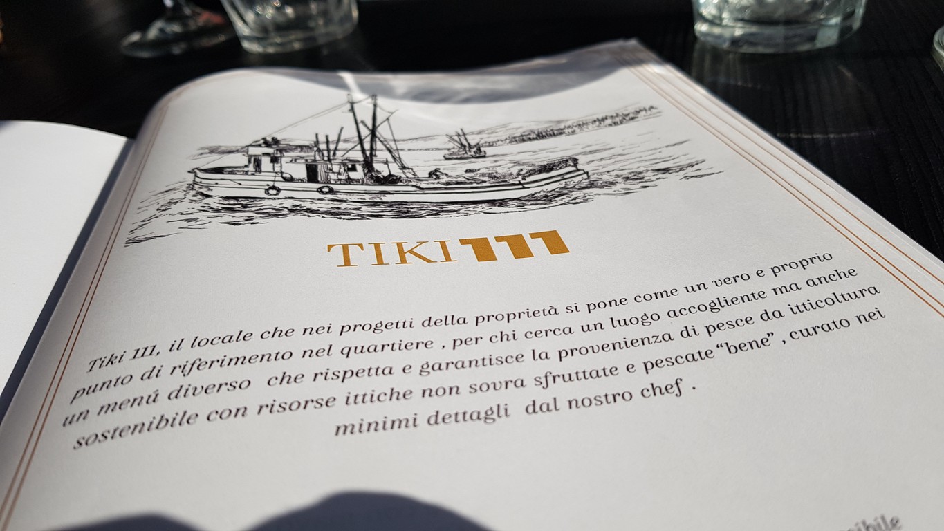 Tiki Bar menu 1