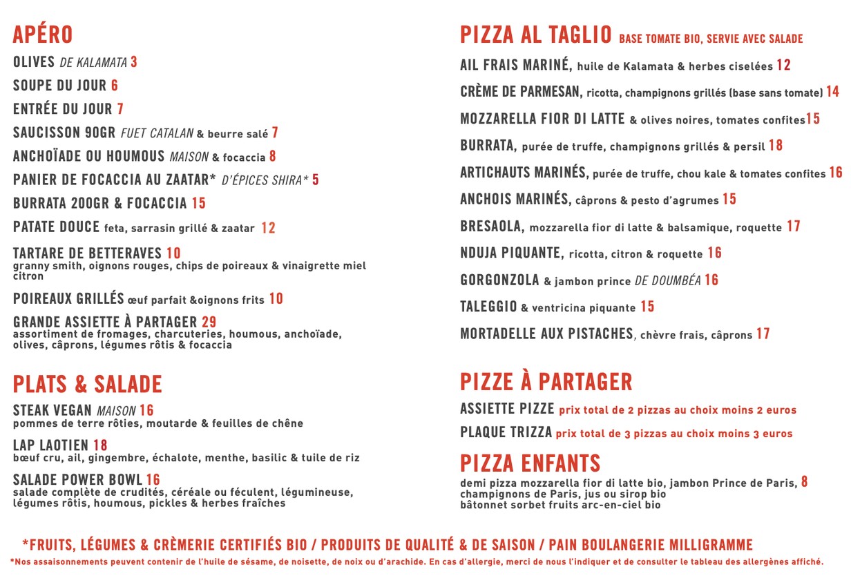 Café Odilon menu 2