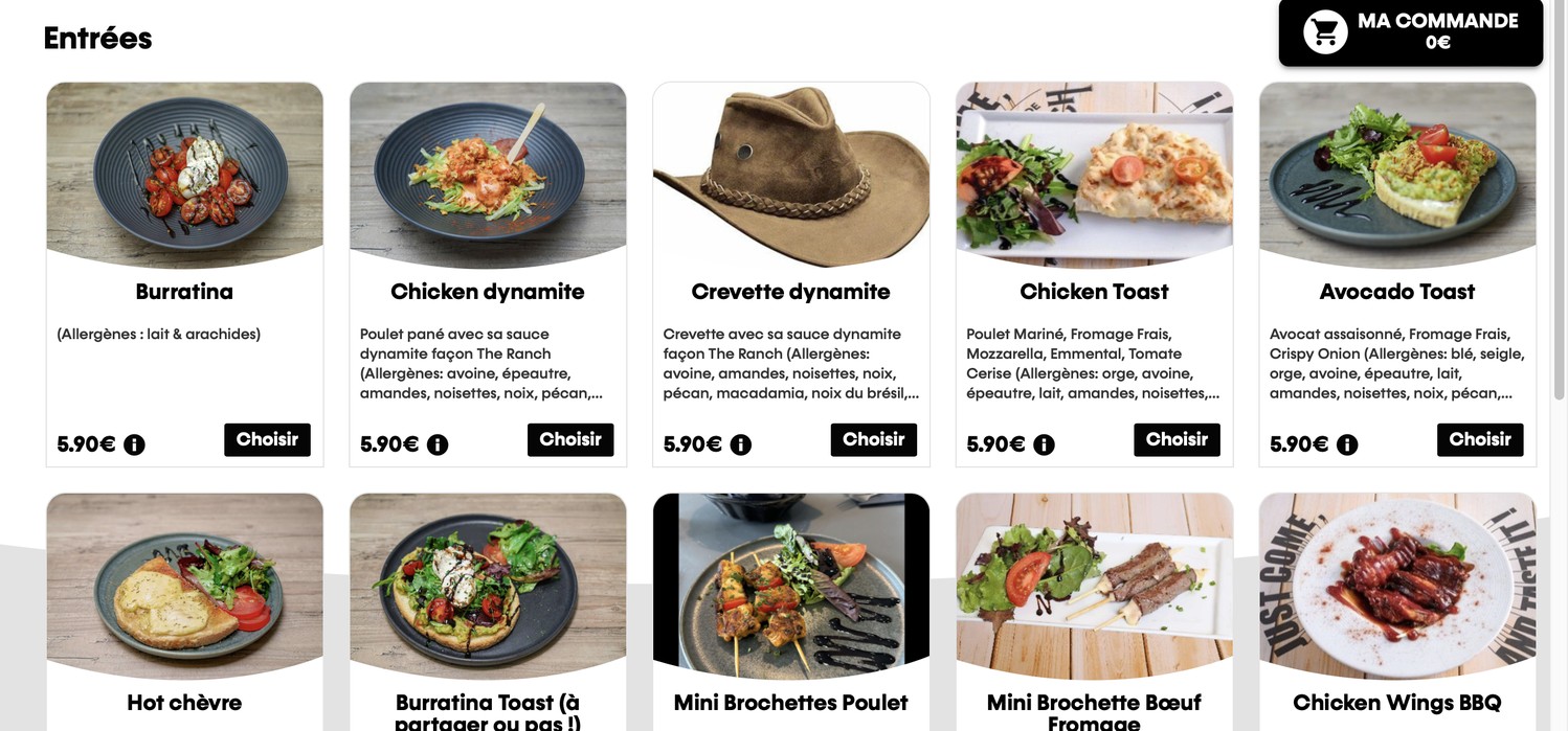 The Ranch Noisy le Sec menu 2