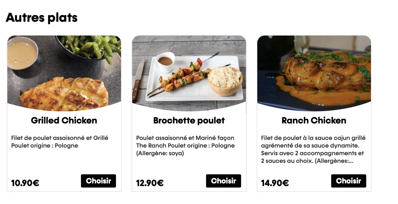 The Ranch Noisy le Sec menu 5