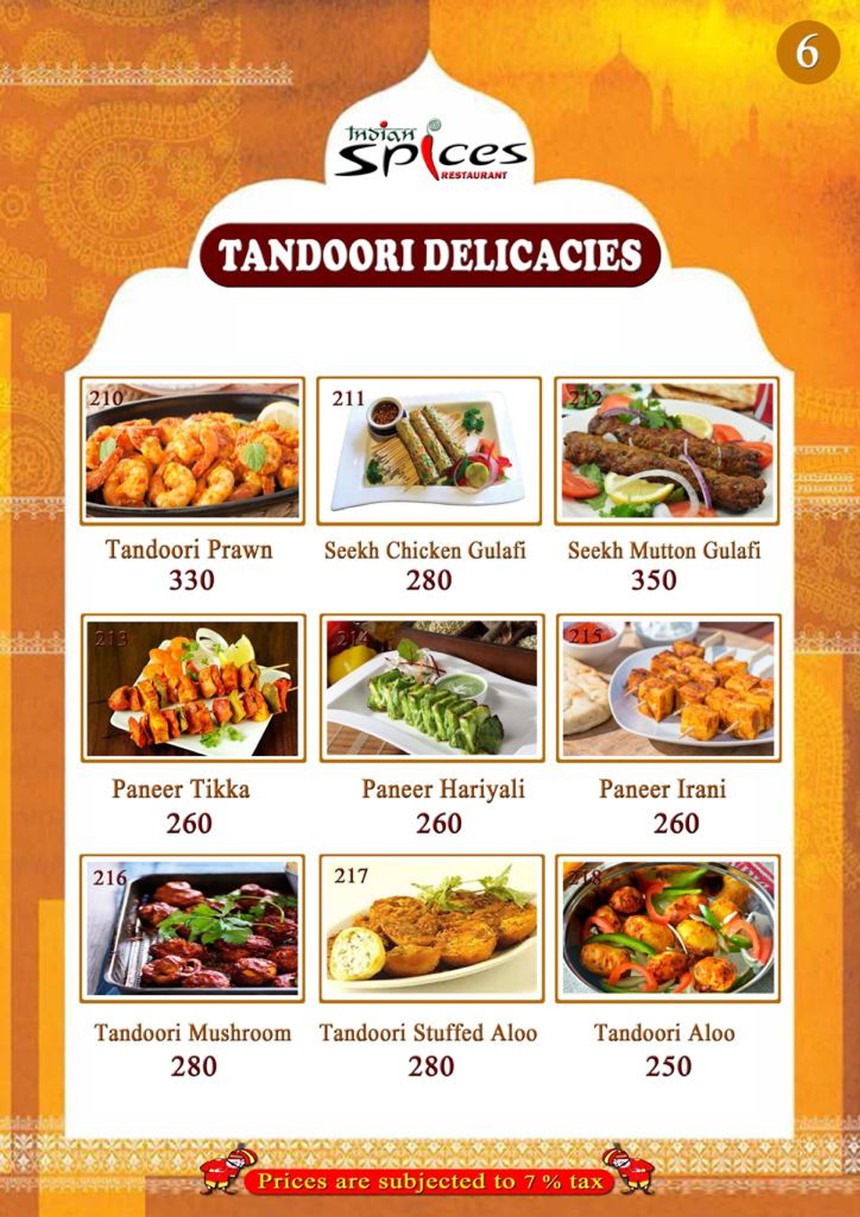 印度香料餐厅 By Khurana Inn - 曼谷，泰国 menu 4