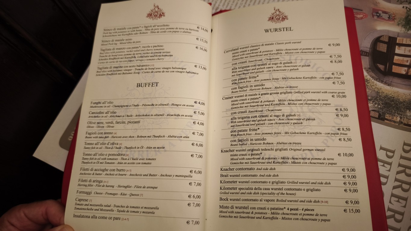 L'Antica Birreria Peroni menu 3