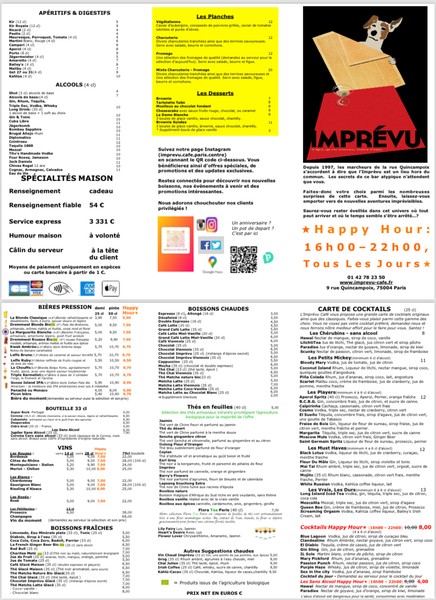 L'Imprévu Café
