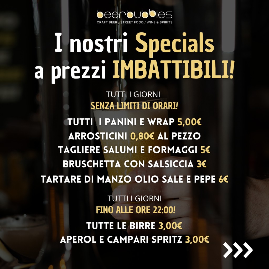 Beer Bubbles-Birreria menu 2