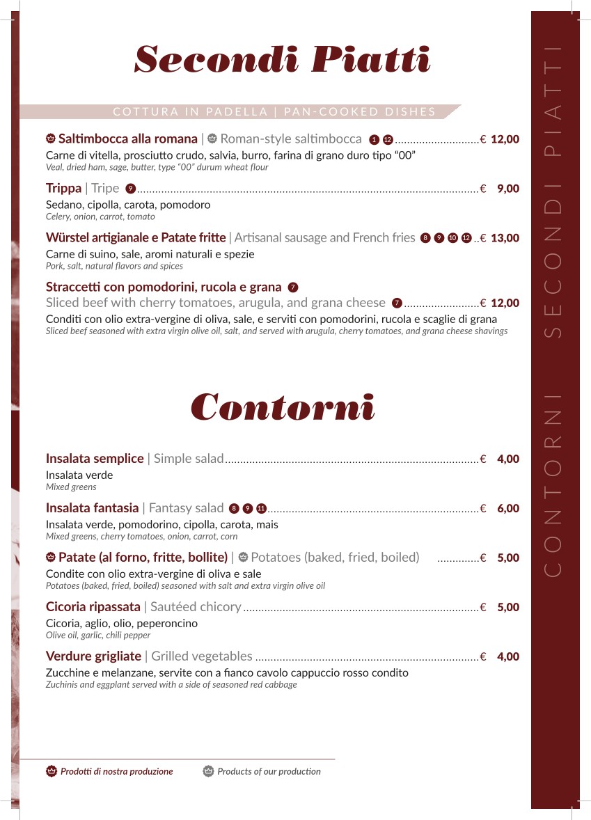 Fraschetta Gourmet menu 4