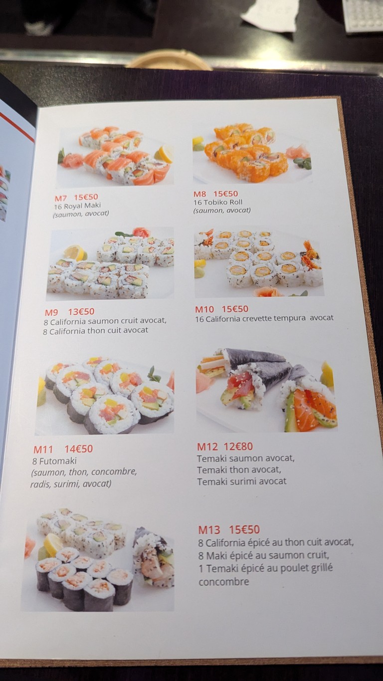 SushiYaki menu 4