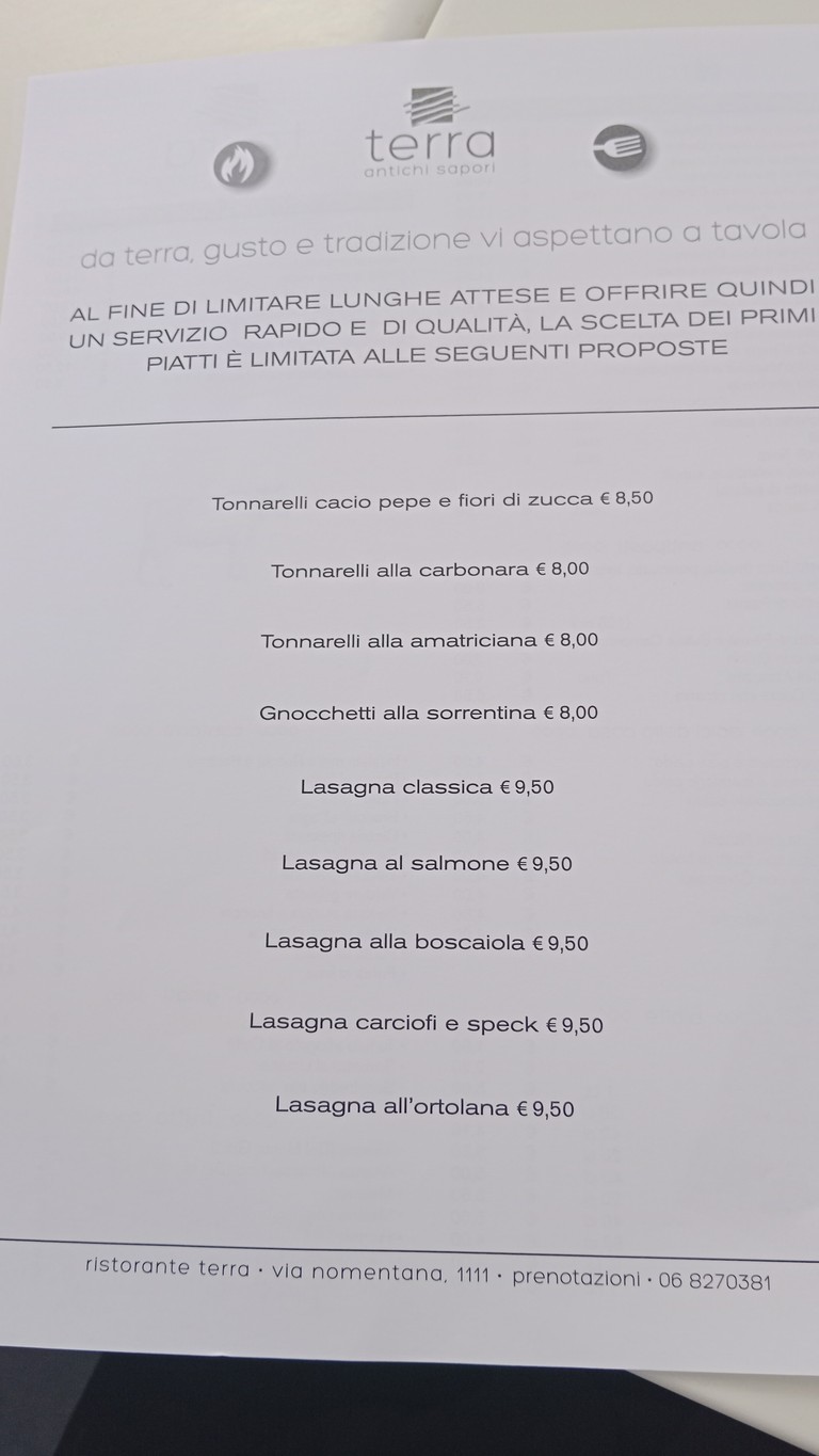 Terra menu 1