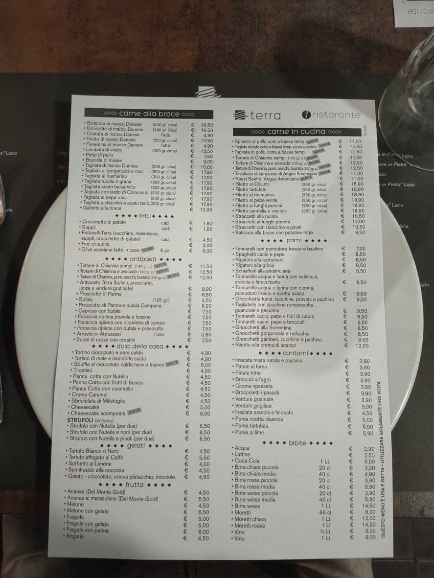 Terra menu 2
