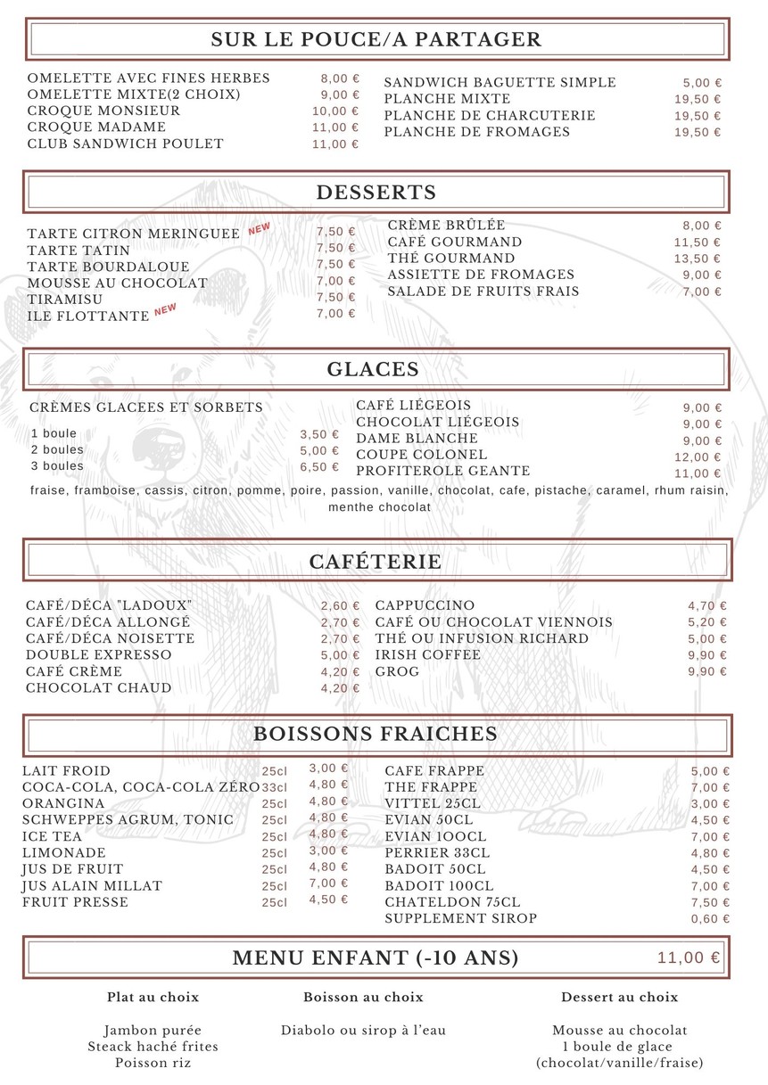 LE BARIBAL menu 3
