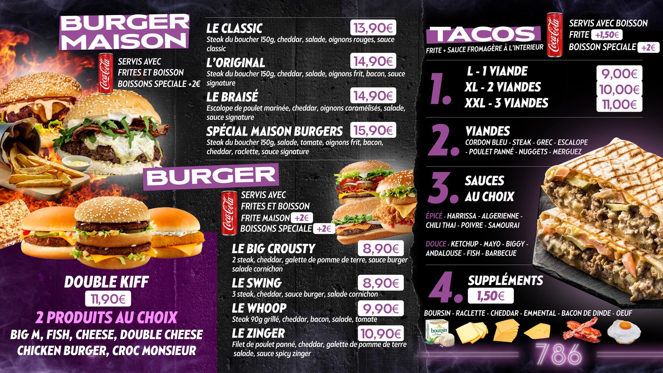 786 - Champigny-sur-Marne I 啤酒屋 & 汉堡 menu 2