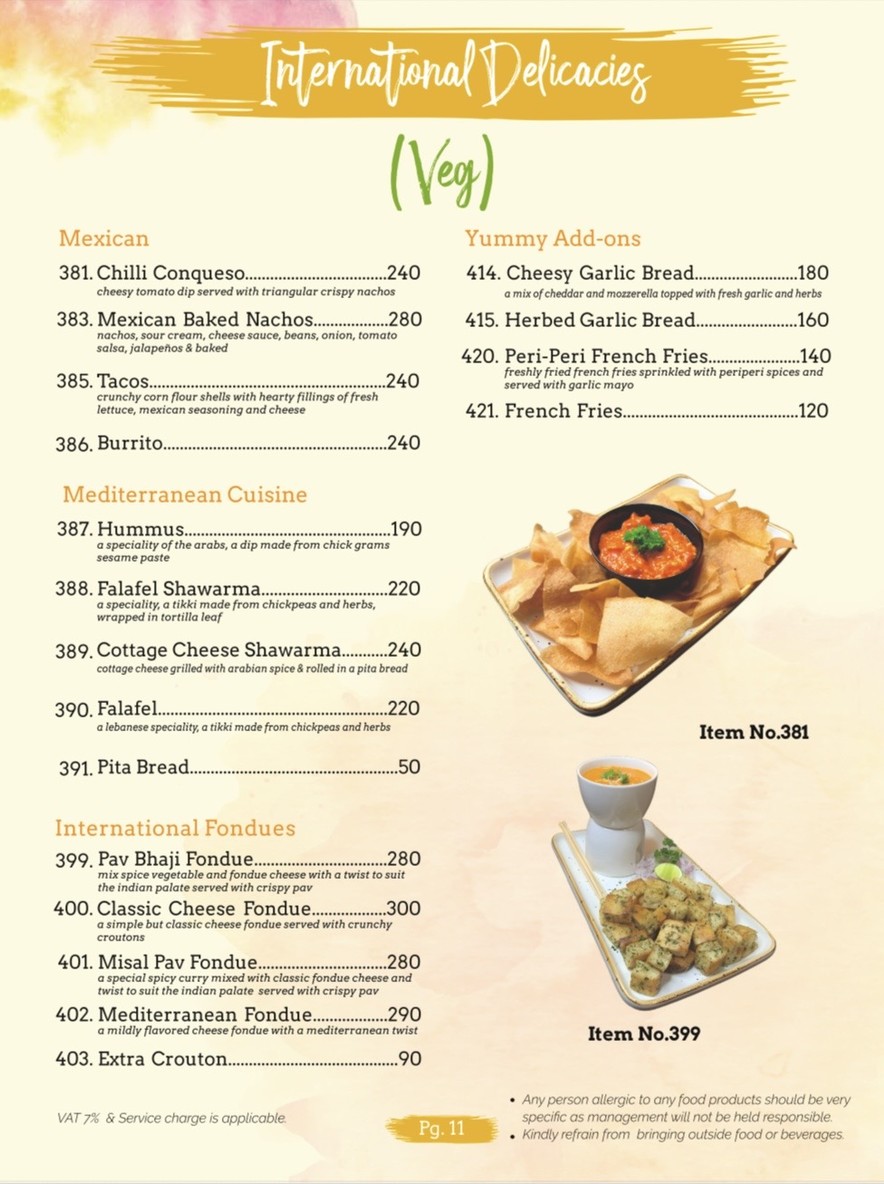 Khao Piyo Bangkok - Indian Multi Cuisine menu 4