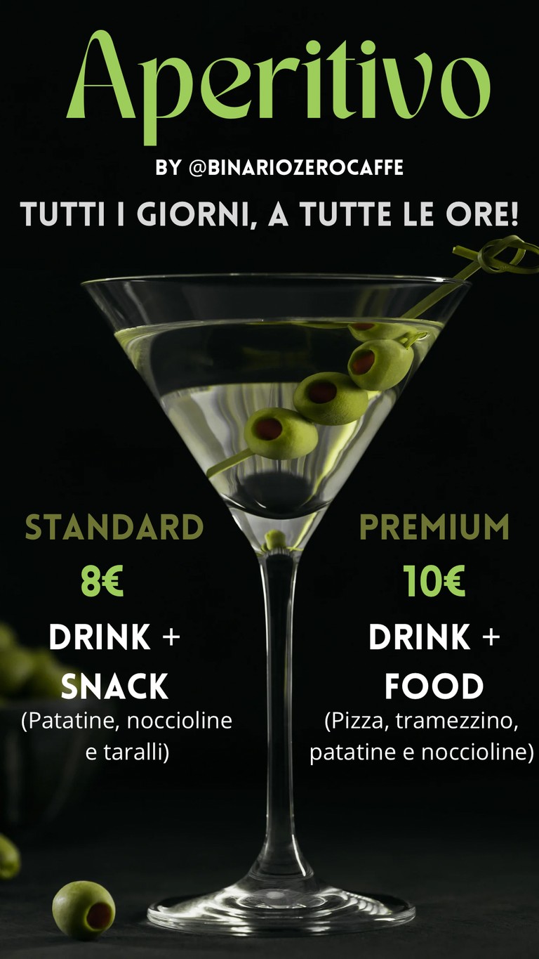BINARIO ZERO CAFFÈ menu 1