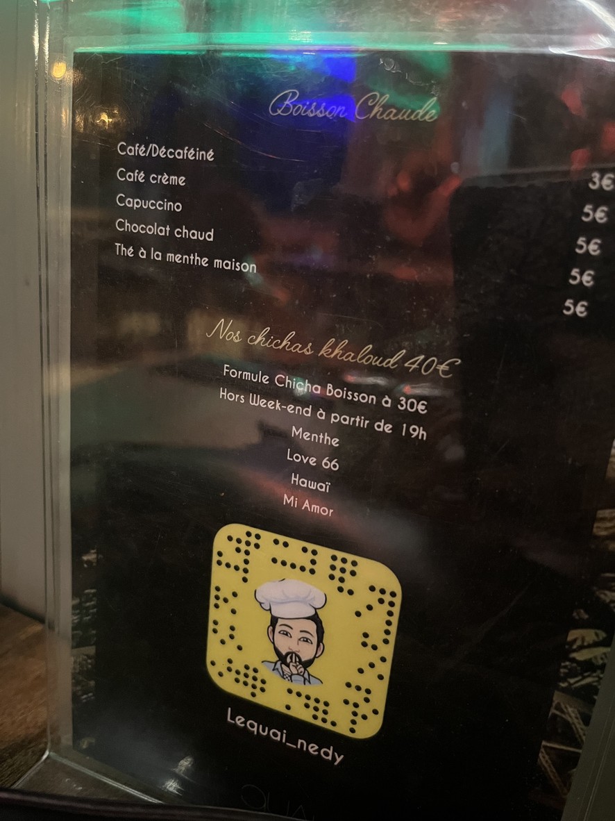 Quai Nedy Lounge Restaurant menu 3