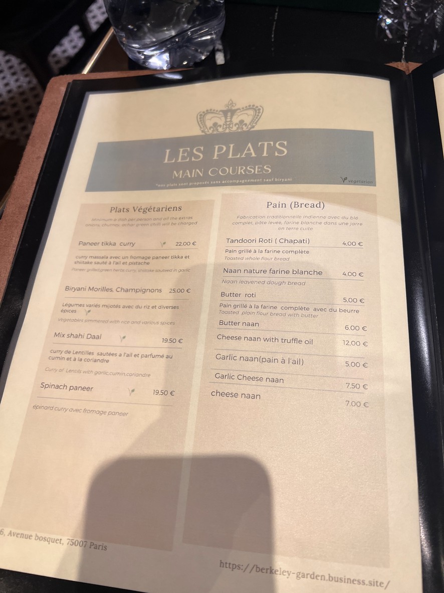 Berkeley Garden grill & bar menu 2