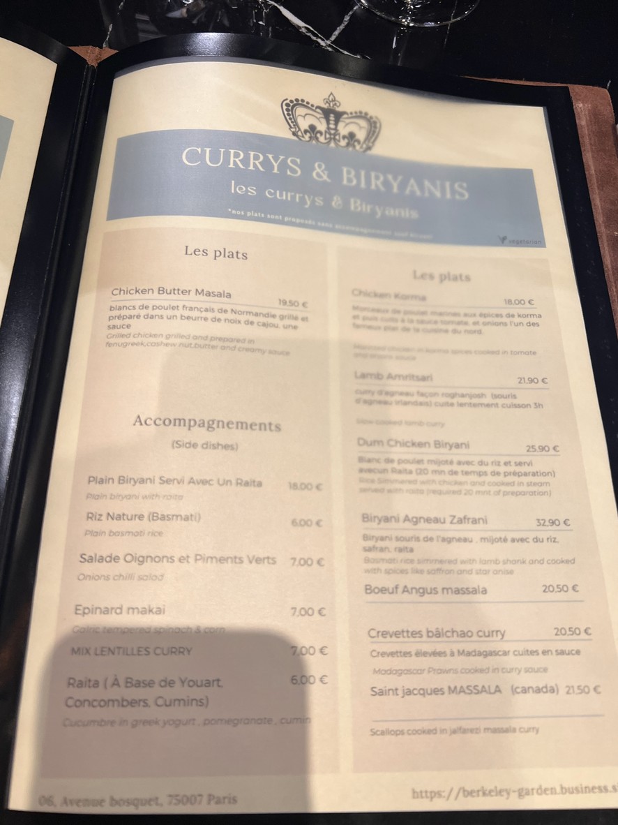 Berkeley Garden grill & bar menu 3