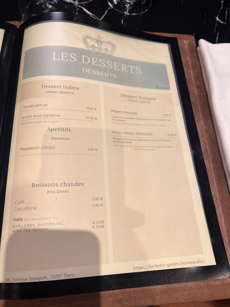 Berkeley Garden grill & bar menu 4