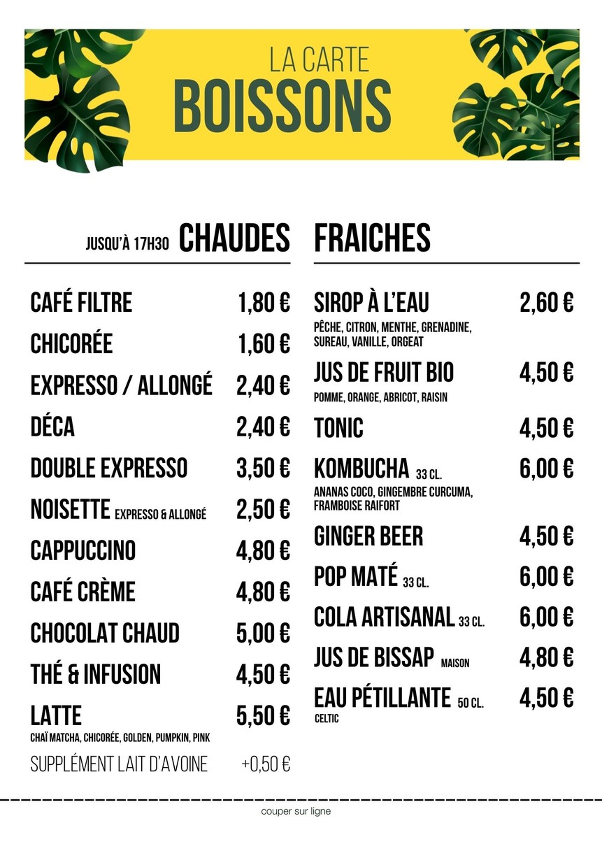 La REcyclerie menu 3