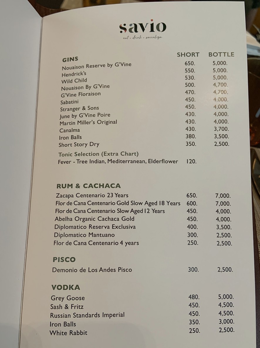 萨维奥 menu 2