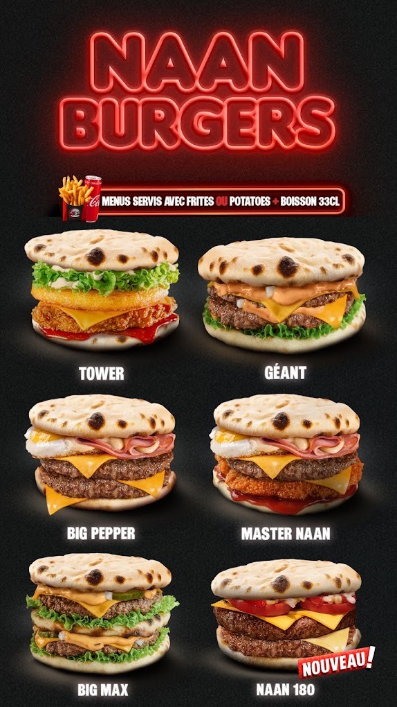 Times Square Clichy menu 2