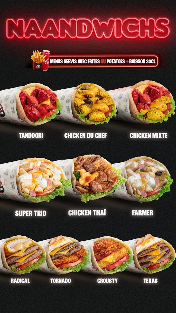 Times Square Clichy menu 3