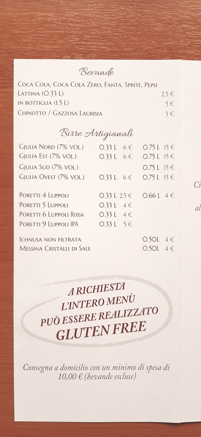 Grani Di Sale - Ristorante Pizzeria menu 5