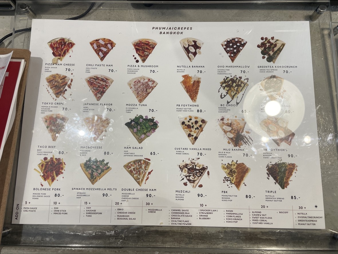 PHUMJAICREPES PHAHOLYOTHIN 2 menu 1