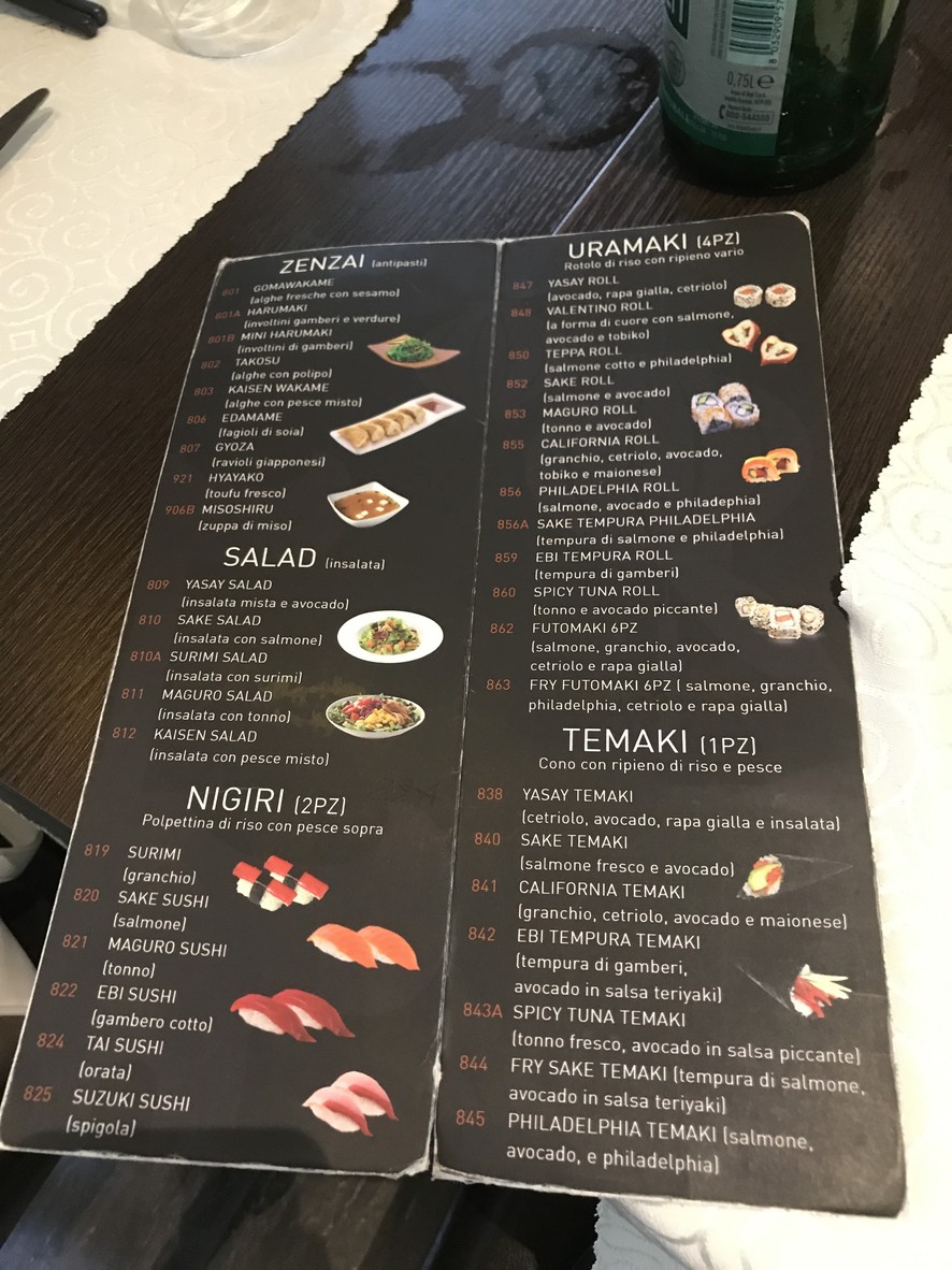 Ristorante Kaji menu 2