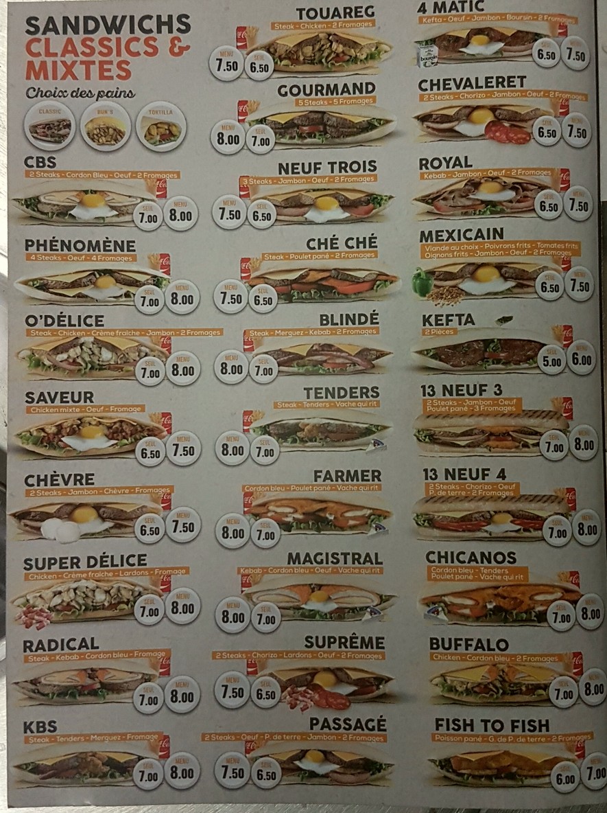 Good time menu 2