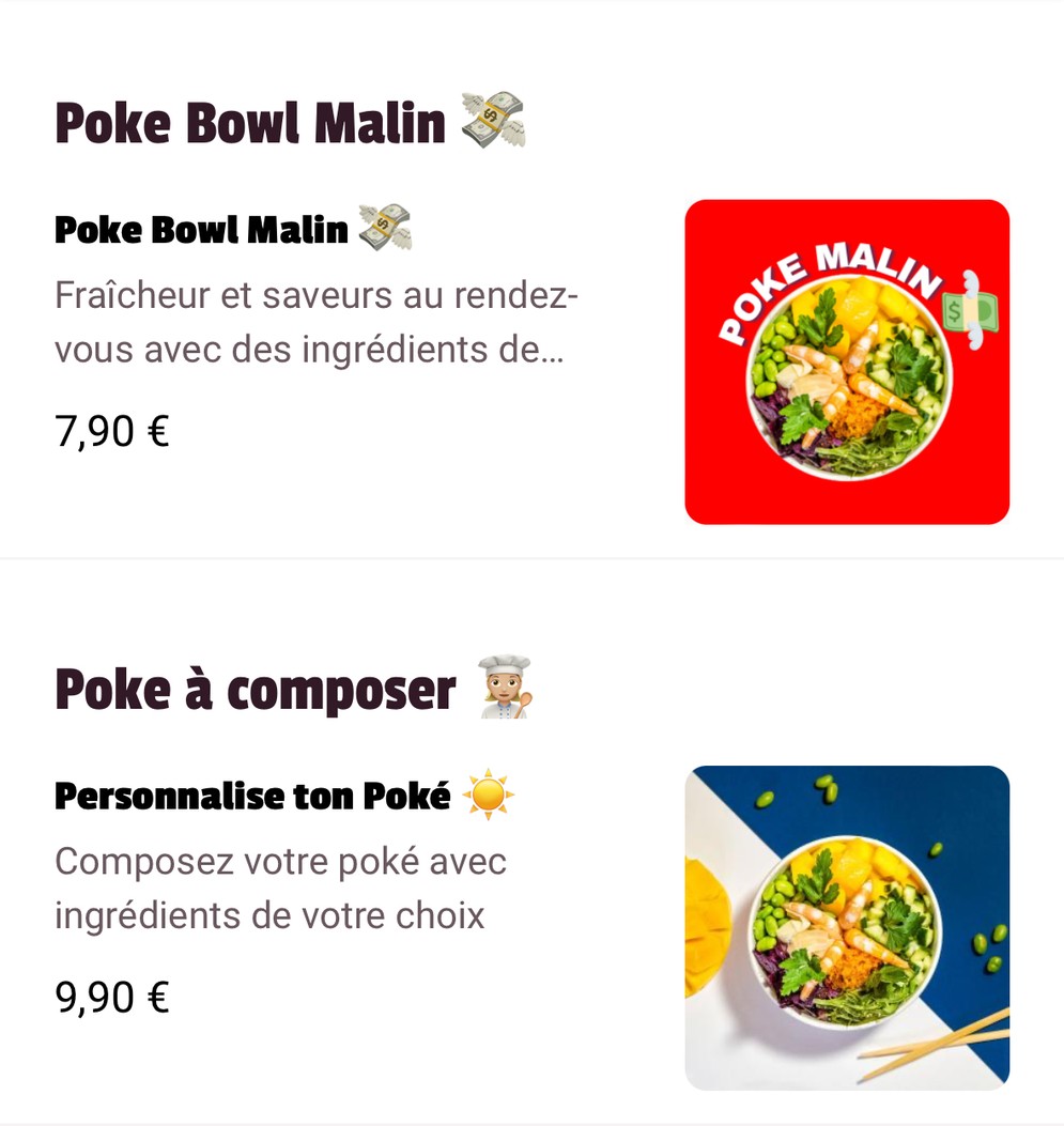 KONAPOKE - Salad Bowls & Fresh drink menu 1