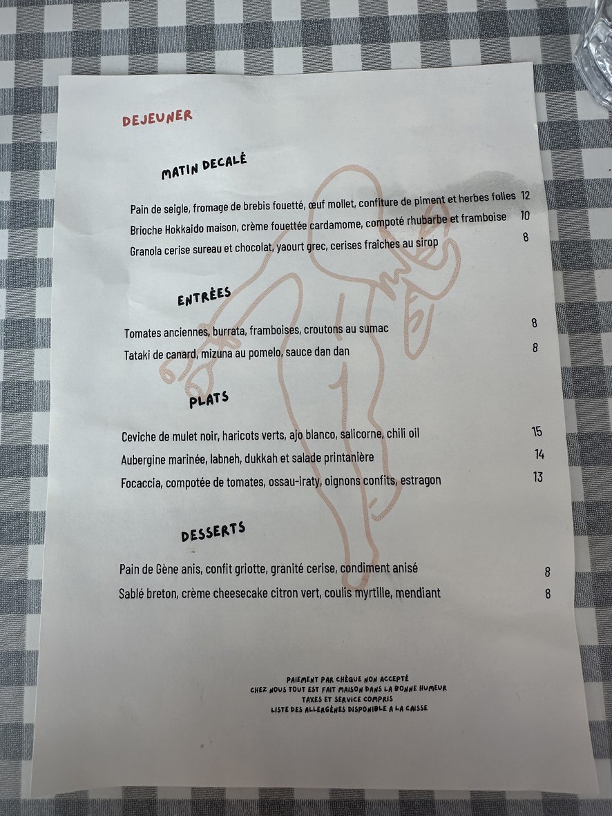 Ostara Belleville menu 1
