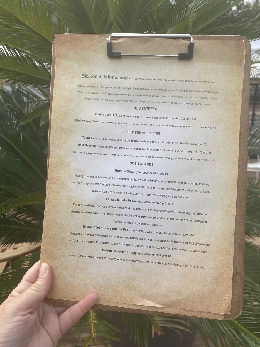 Treize 13 au Clubhouse: Paris Jean Bouin menu 2