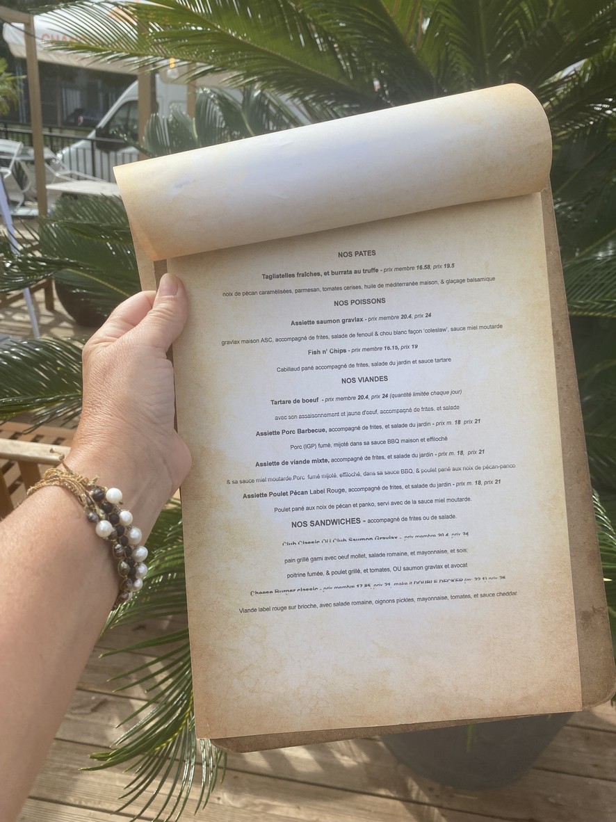 Treize 13 au Clubhouse: Paris Jean Bouin menu 3