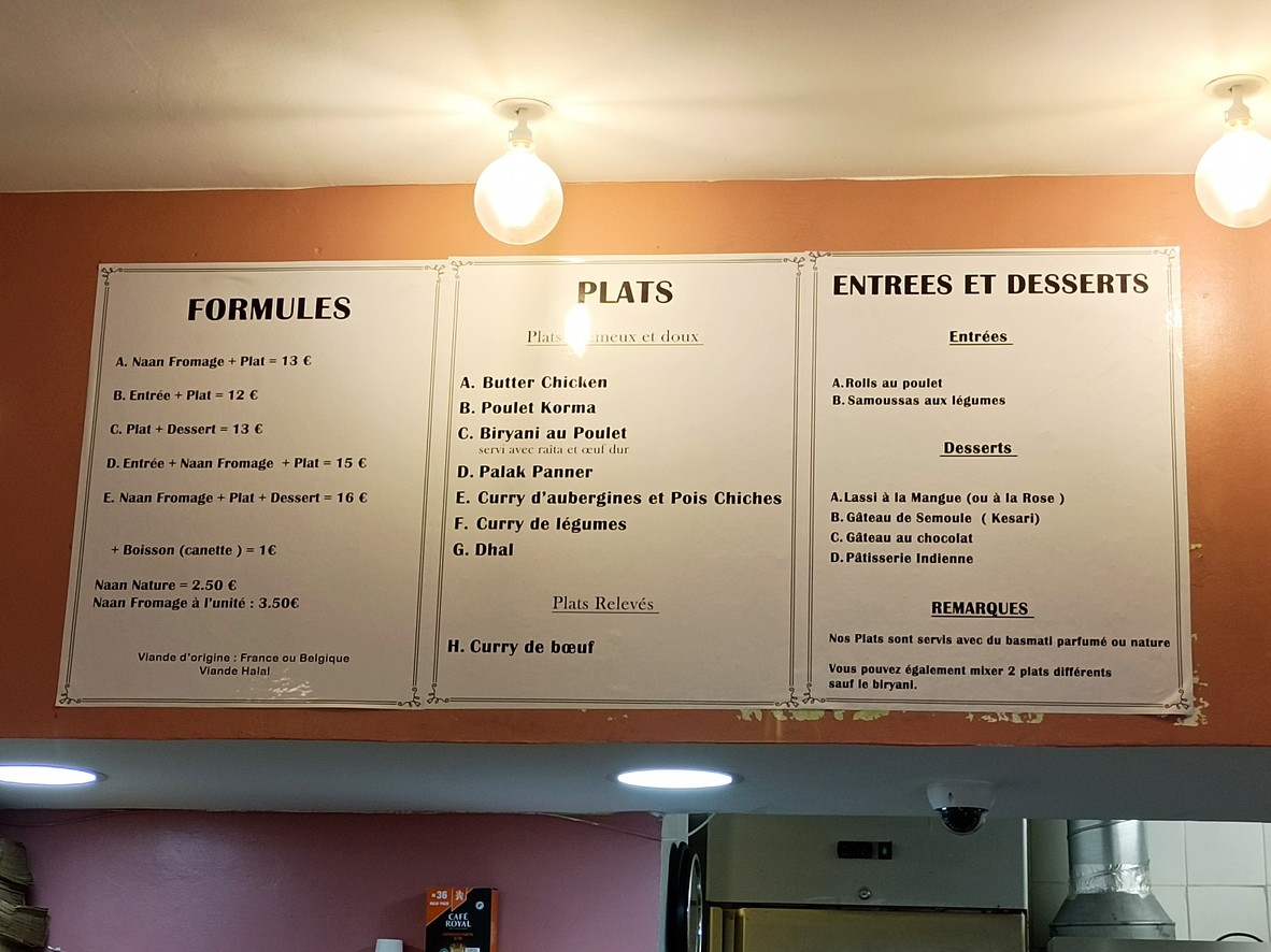 Rice Bar menu 1