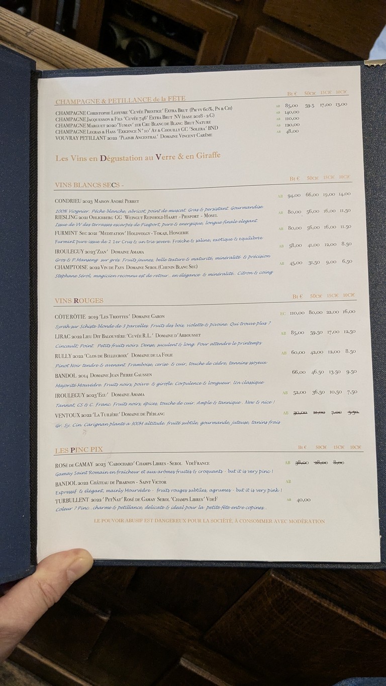 Ô Chateau menu 2