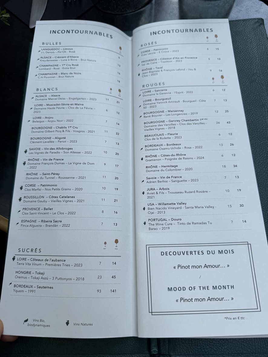 Ô Chateau menu 3