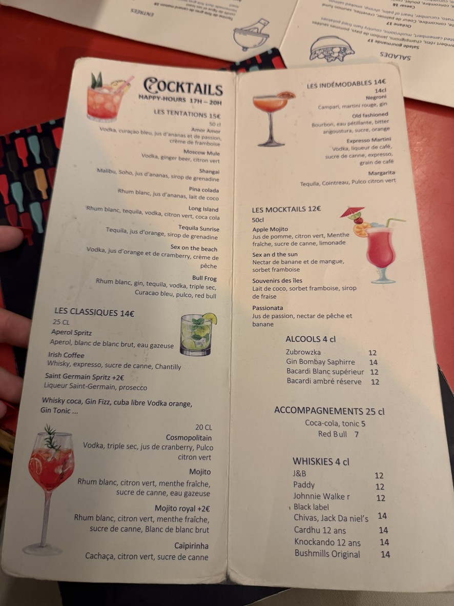 Le Vin Coeur menu 3