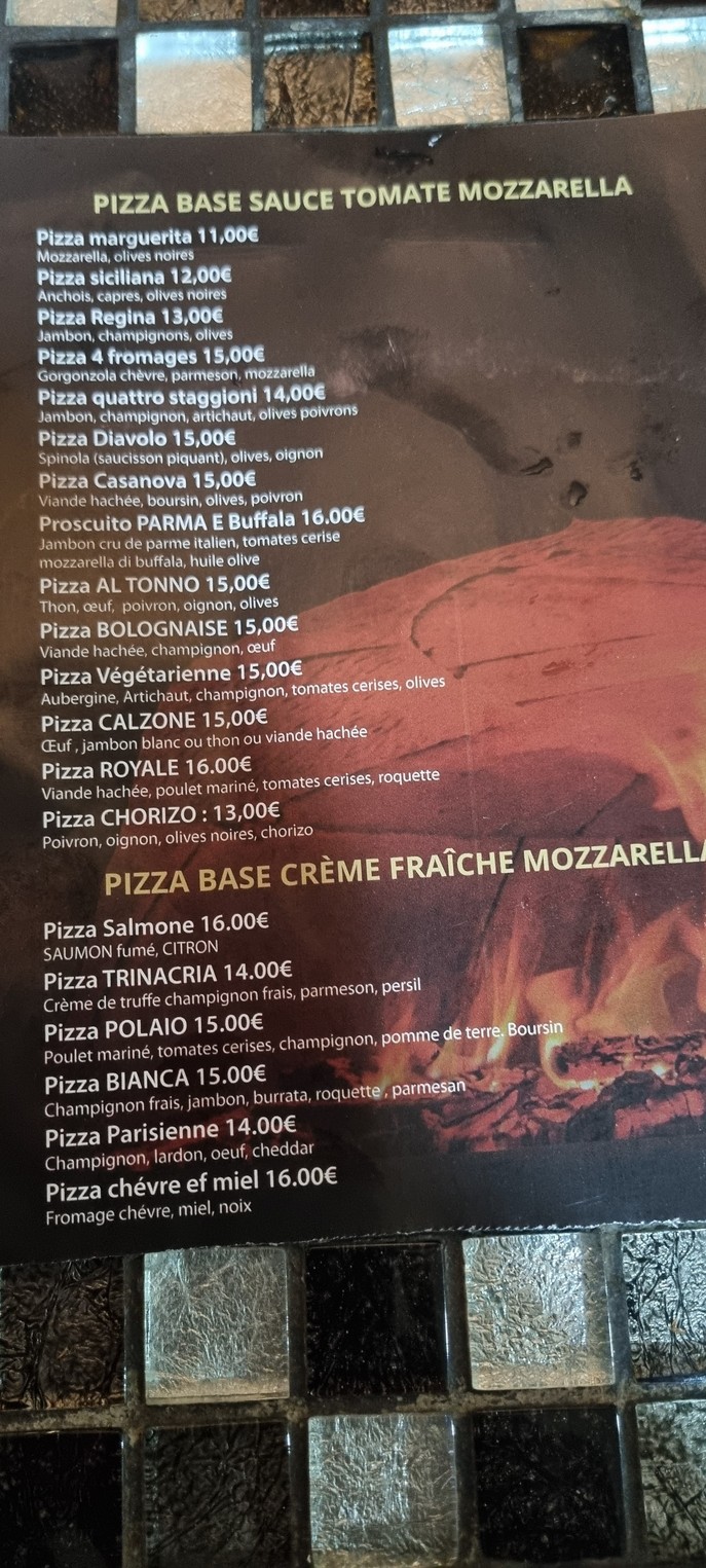 la bella trinacria (les boulistes) menu 1