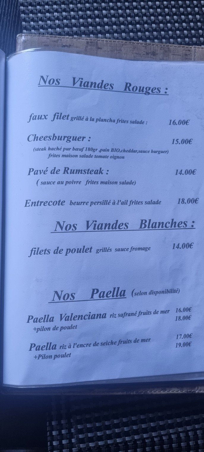la bella trinacria (les boulistes) menu 2