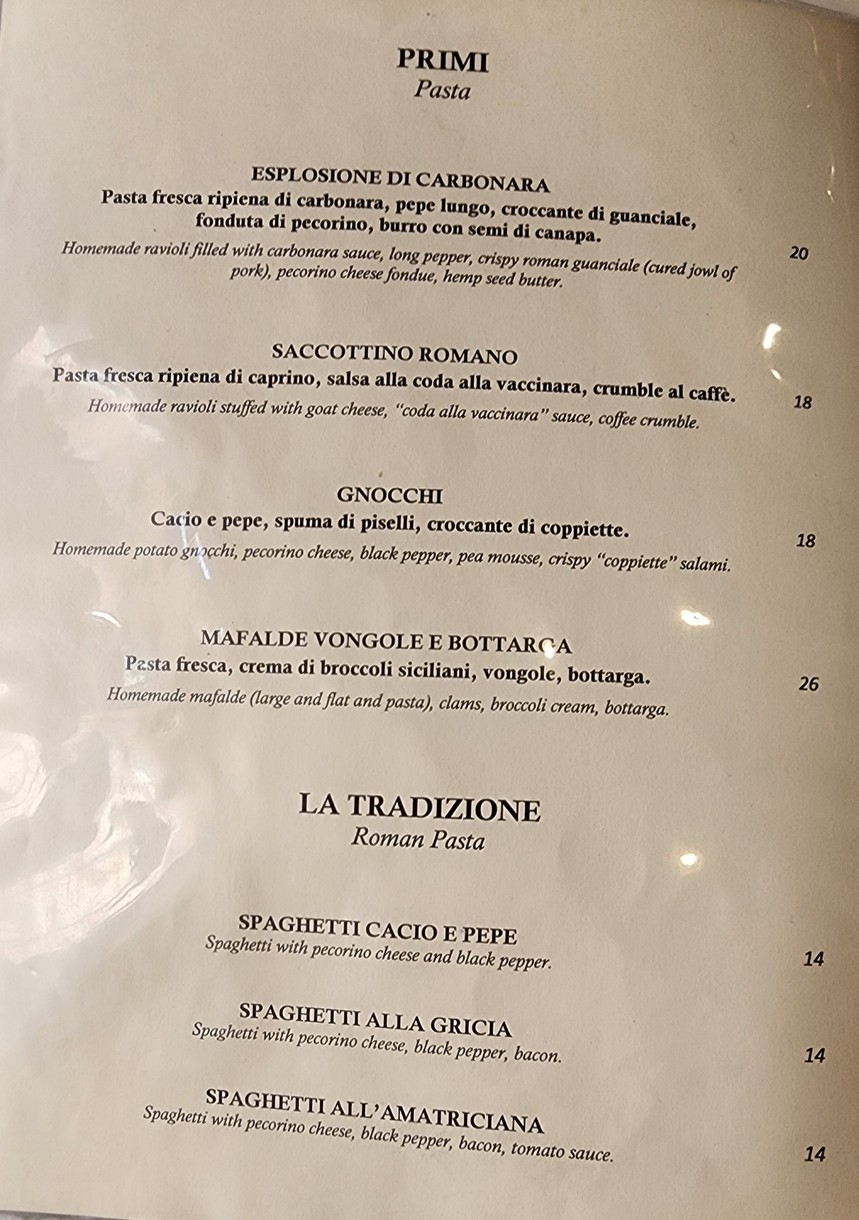 Unik Restaurant menu 2