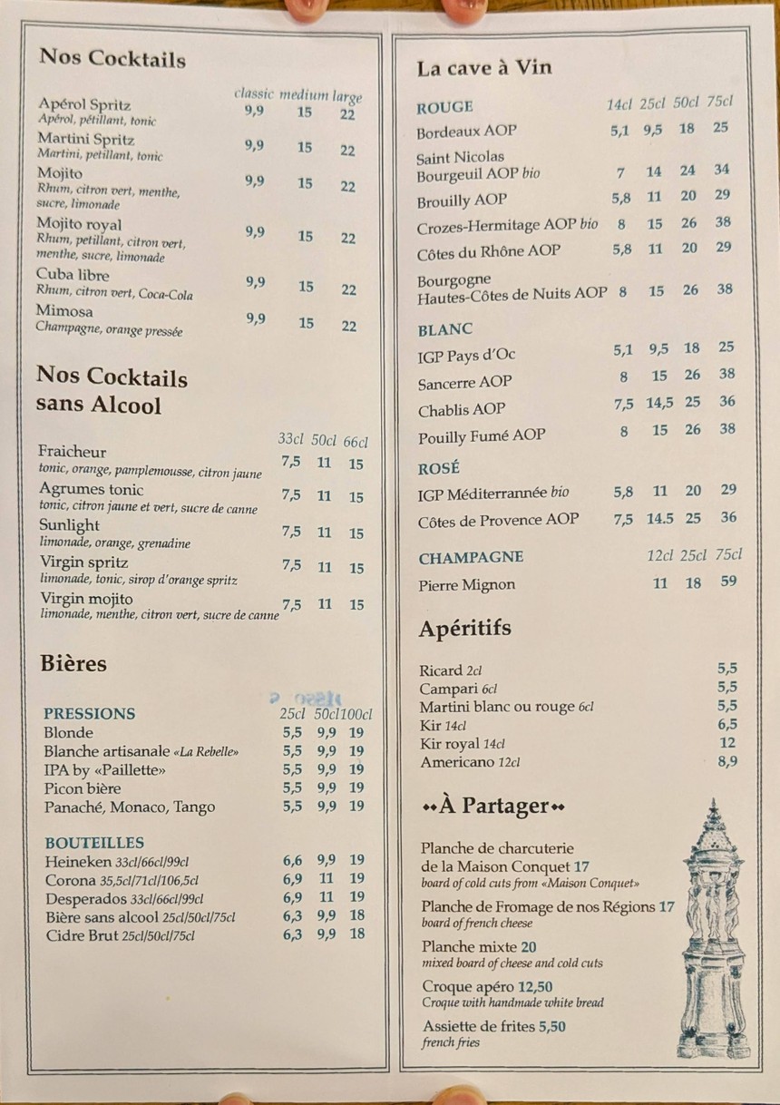 L'Annexe menu 2