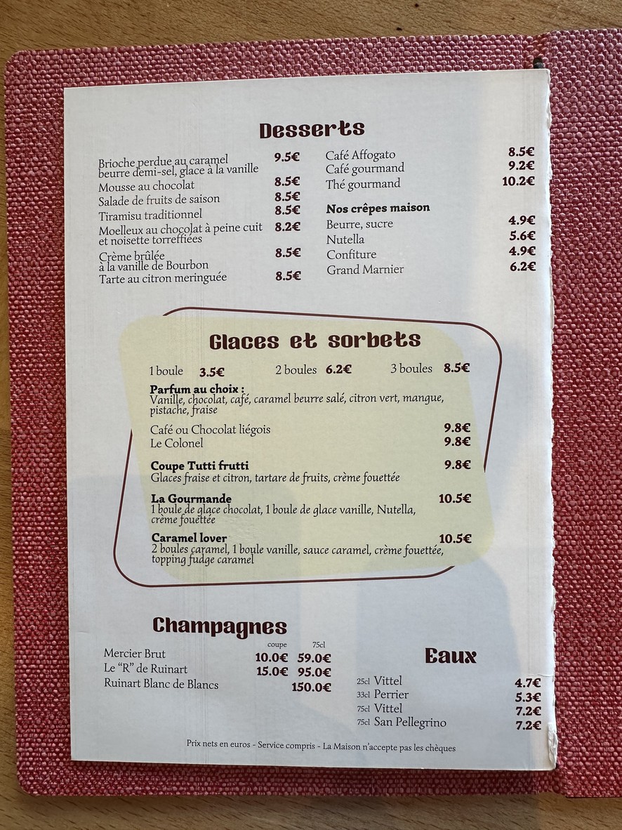 Le Canon de la Nation menu 2