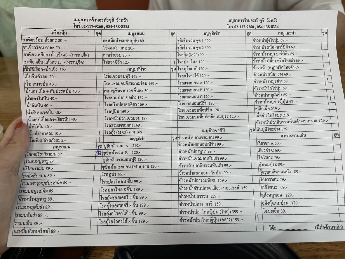 Sushi Wang Lang By Orathai menu 4