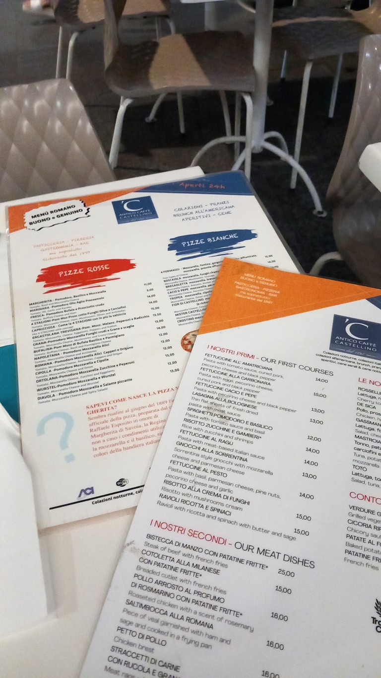 Antico Caffè Castellino menu 1