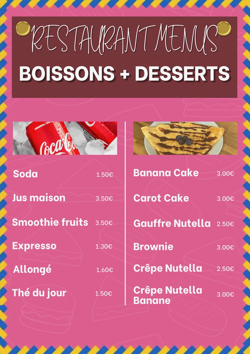 Restaurant Menus menu 3