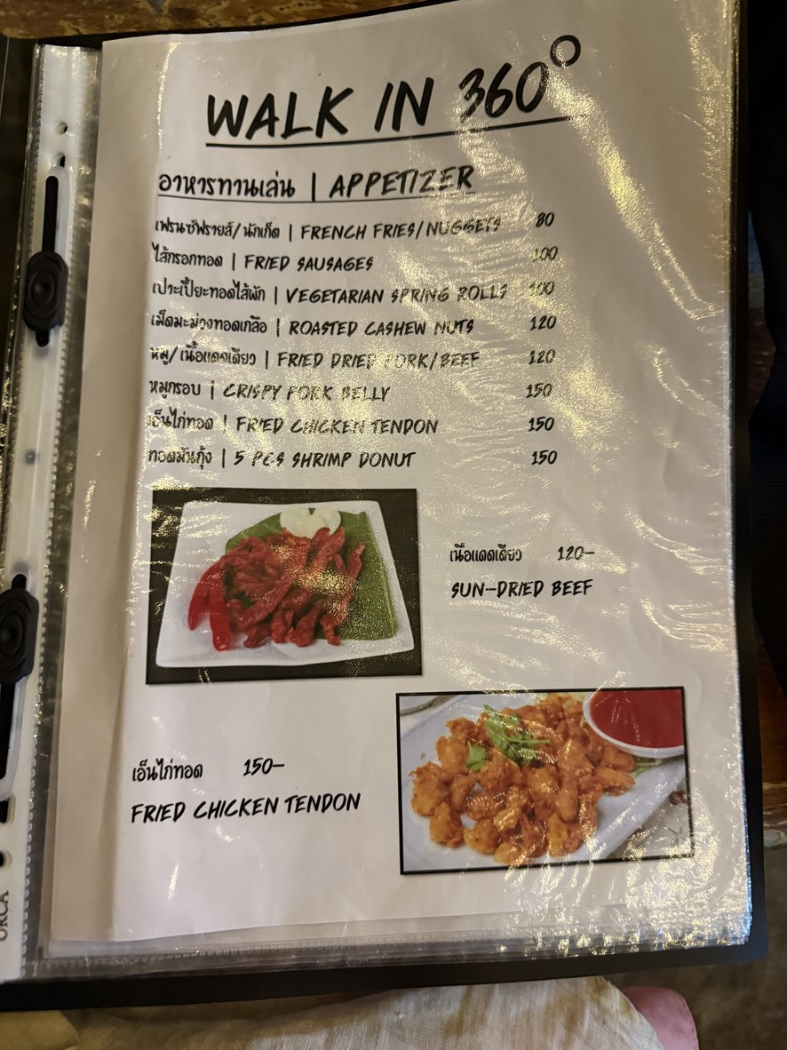 Walk in cafe and bistro menu 1
