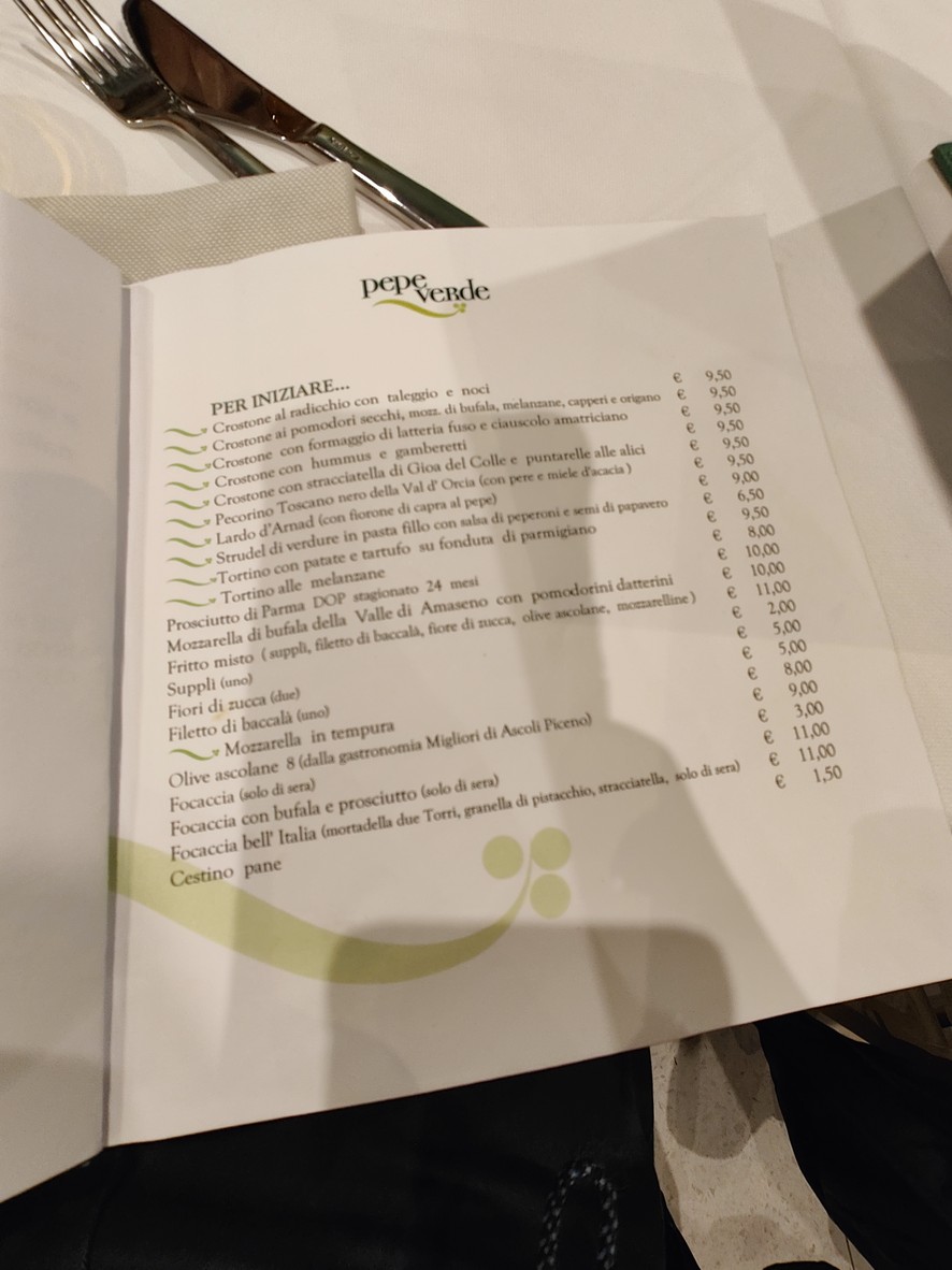 Pepe Verde menu 2